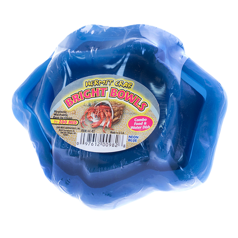 Zoo Med - Hermit Crab Water/Food Bowl Blue (2pk)