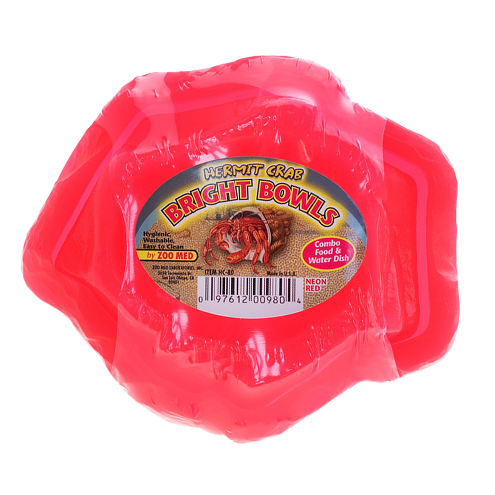 Zoo Med - Hermit Crab Water/Food Bowl Red (2pk)