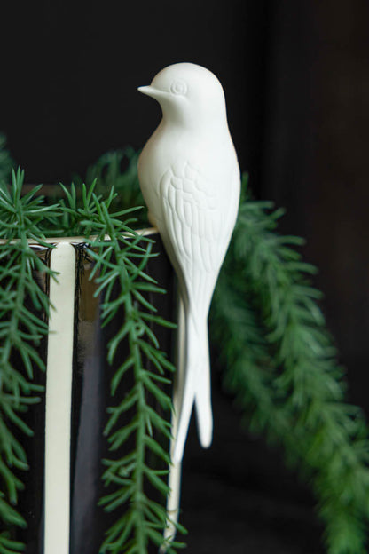 White Swallow Bird Ornament