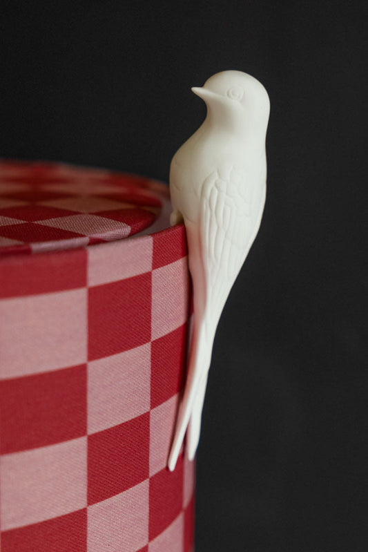 White Swallow Bird Ornament